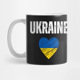 Ukraine flag, Ukraine heart Mug